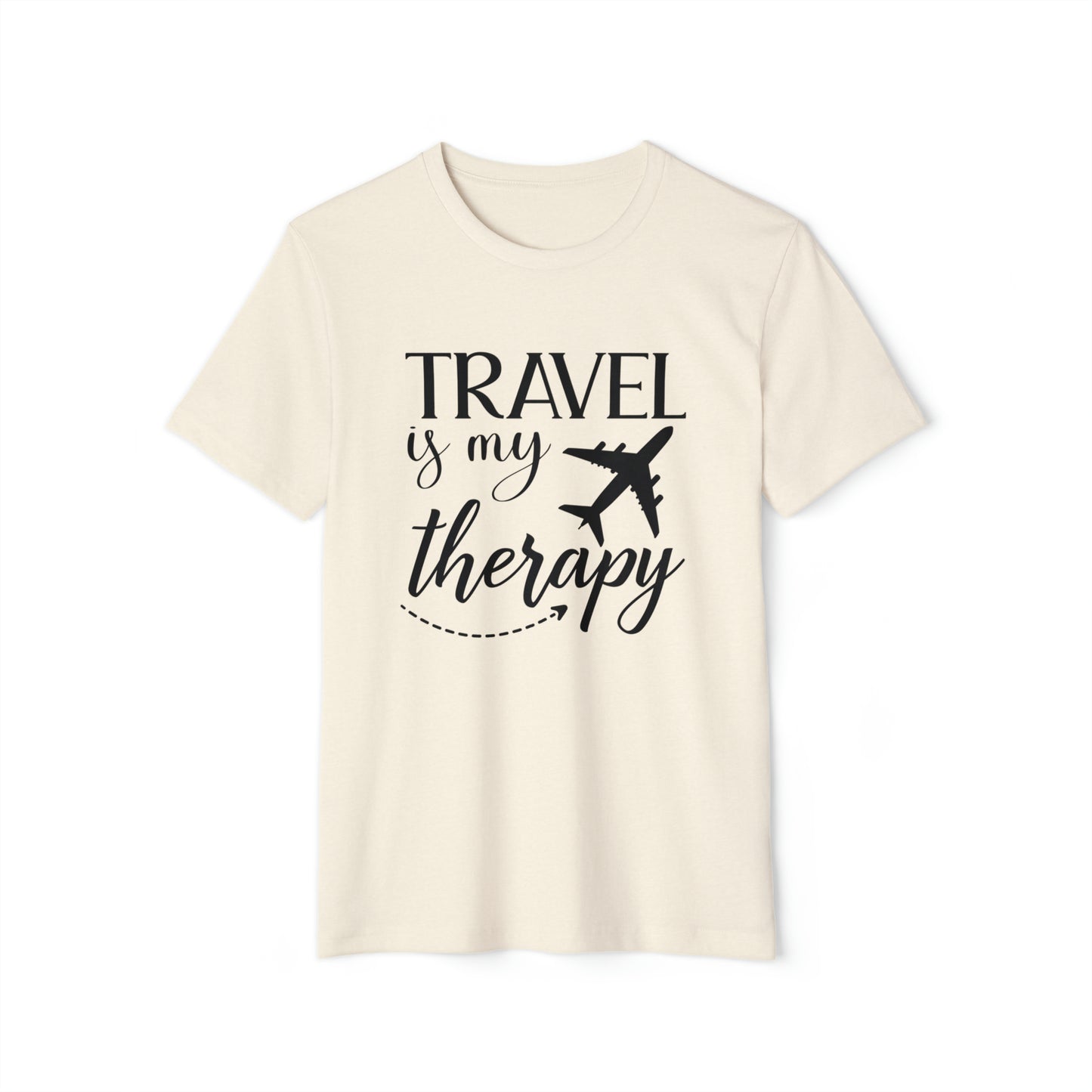 Travel Is My Therapy Recycled Organic T-Shirt