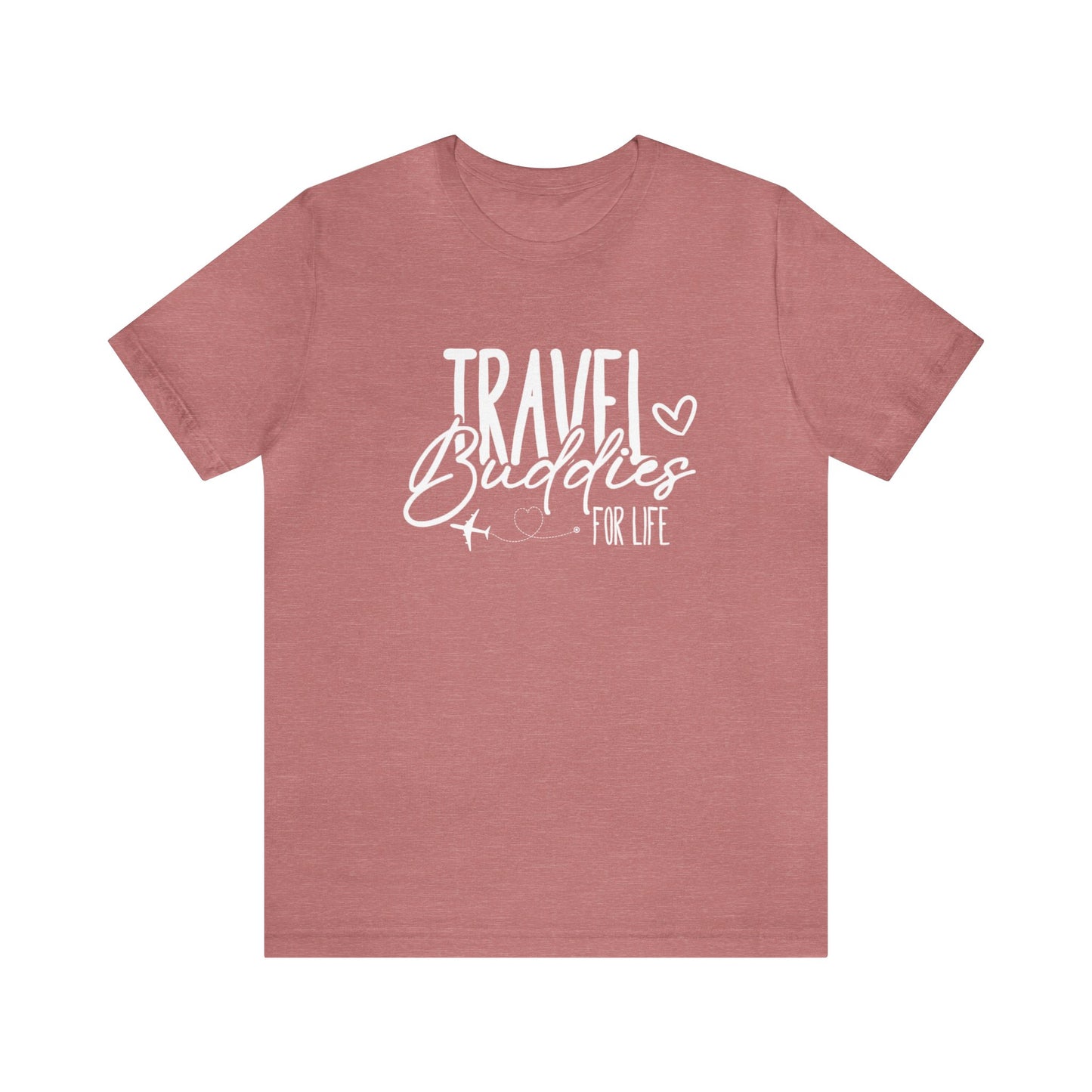 Travel Buddies for Life Hearts Graphic Tee