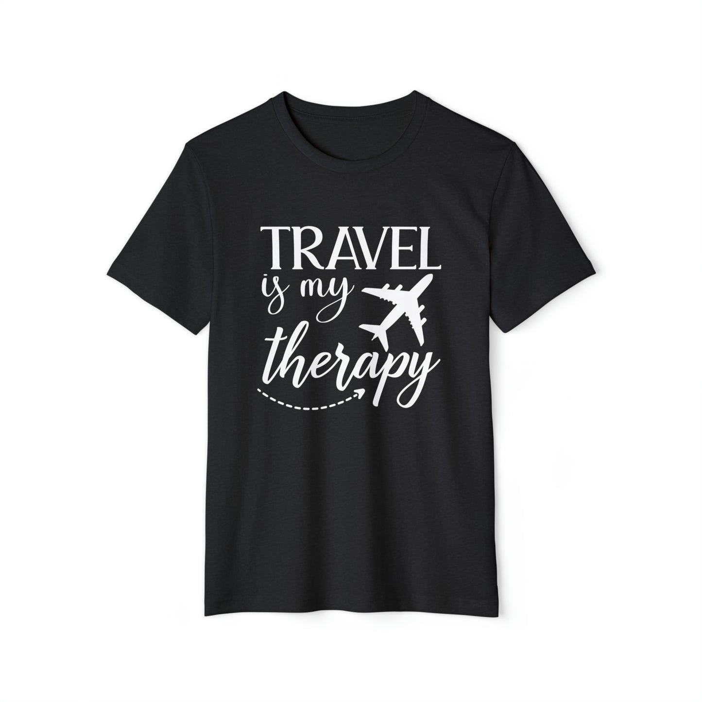 Travel Is My Therapy Recycled Organic T-Shirt