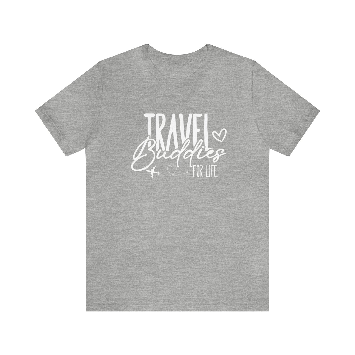 Travel Buddies for Life Hearts Graphic Tee