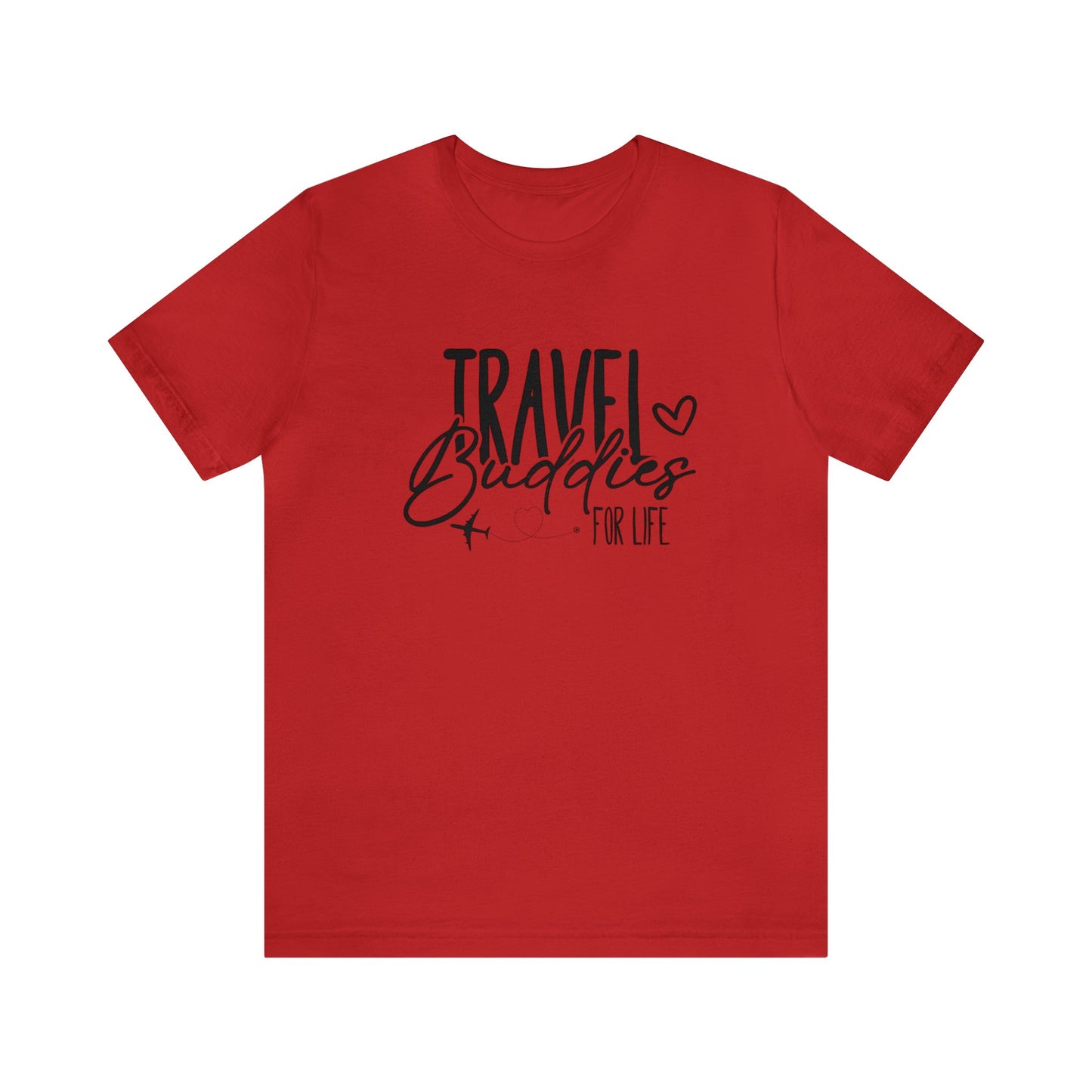 Travel Buddies for Life Hearts Graphic Tee