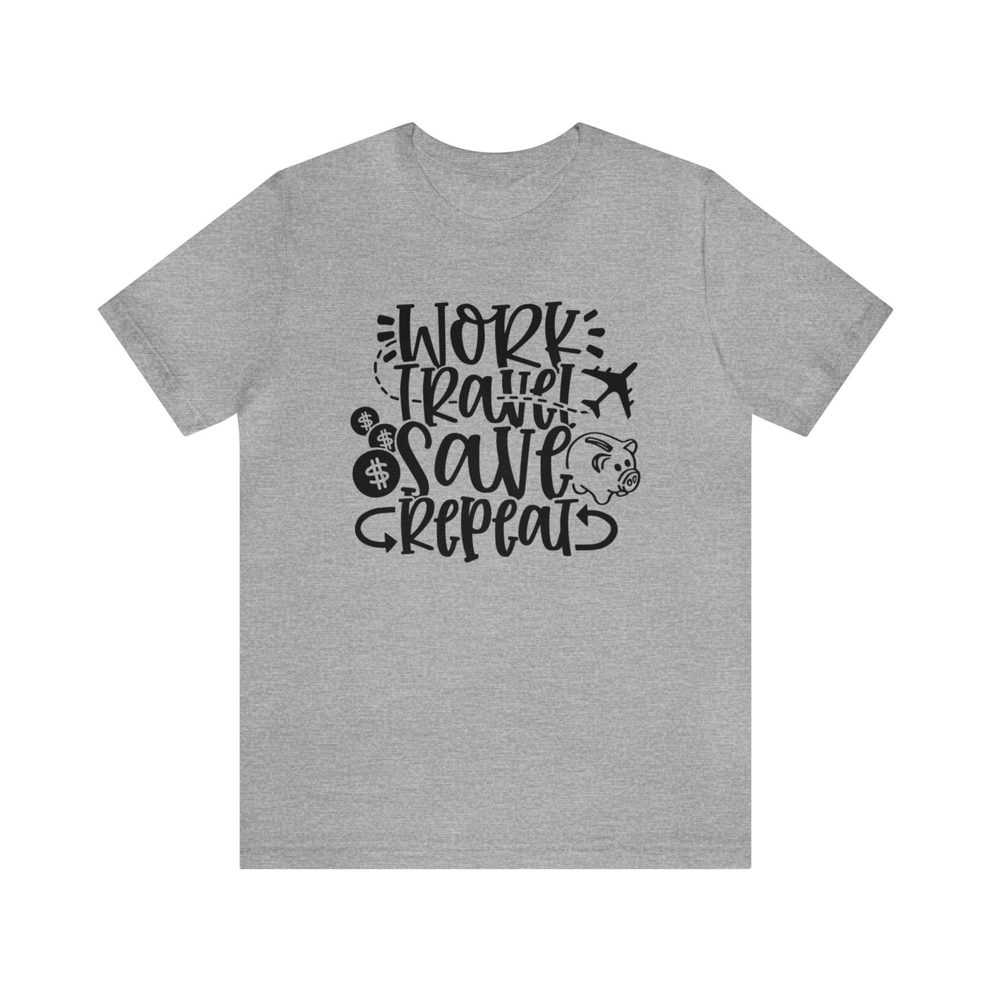 Work Travel Save Repeat Graphic Tee