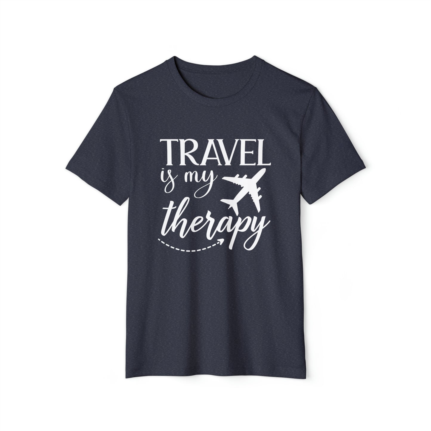 Travel Is My Therapy Recycled Organic T-Shirt