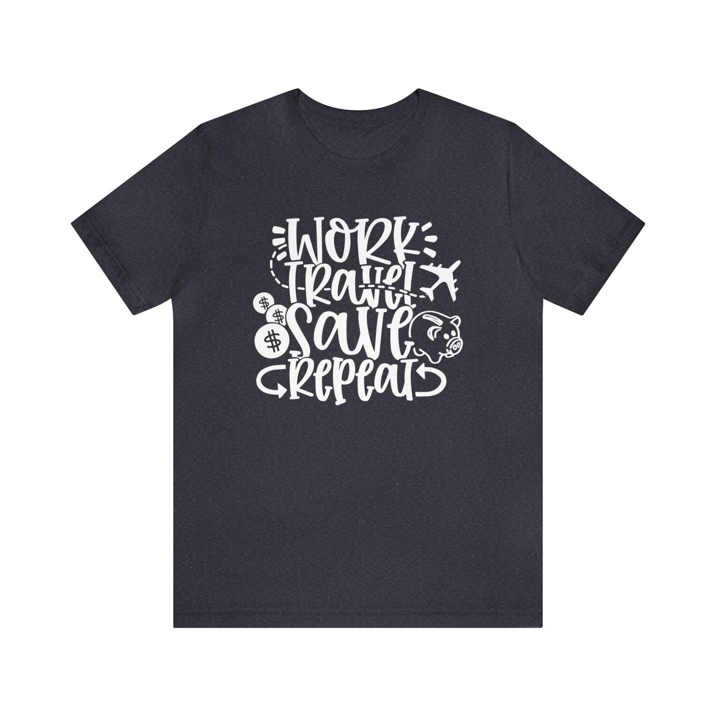 Work Travel Save Repeat Graphic Tee