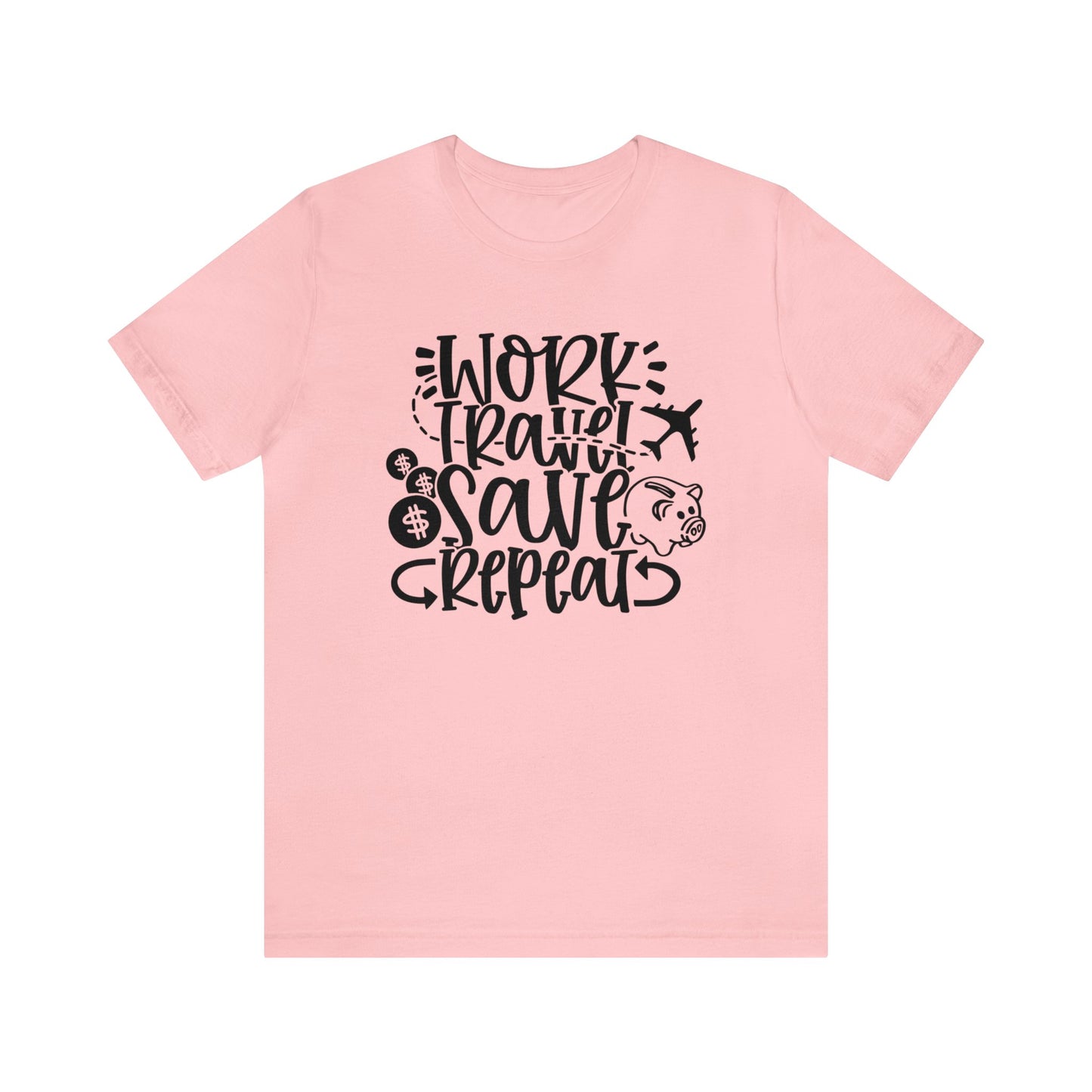 Work Travel Save Repeat Graphic Tee