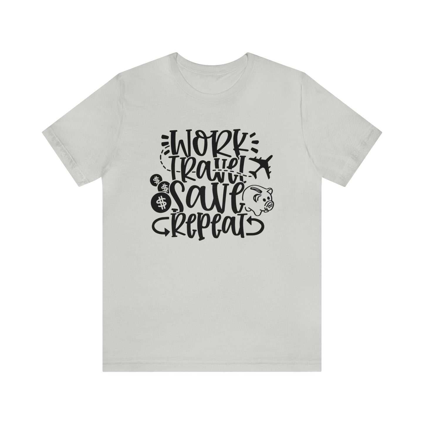 Work Travel Save Repeat Graphic Tee