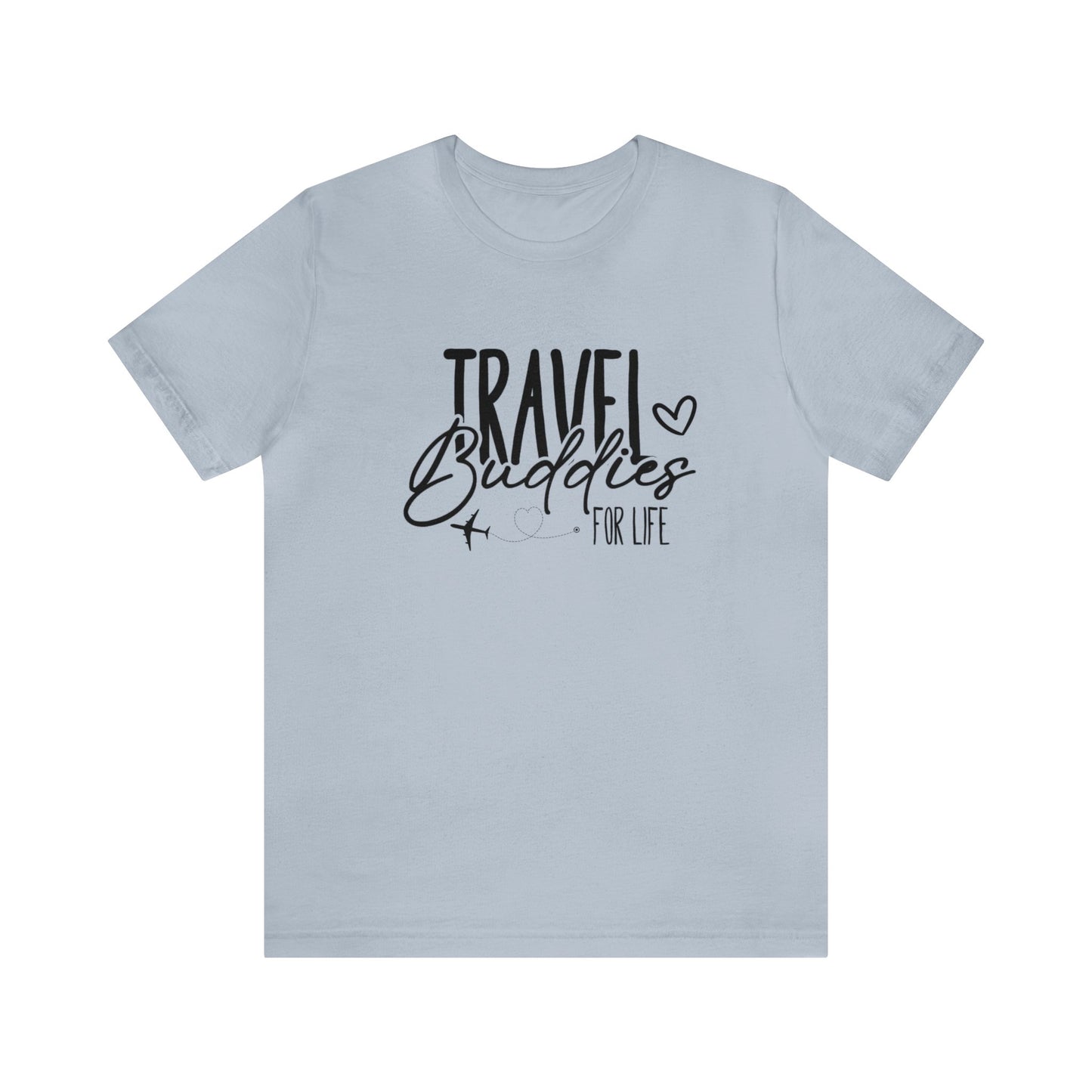 Travel Buddies for Life Hearts Graphic Tee